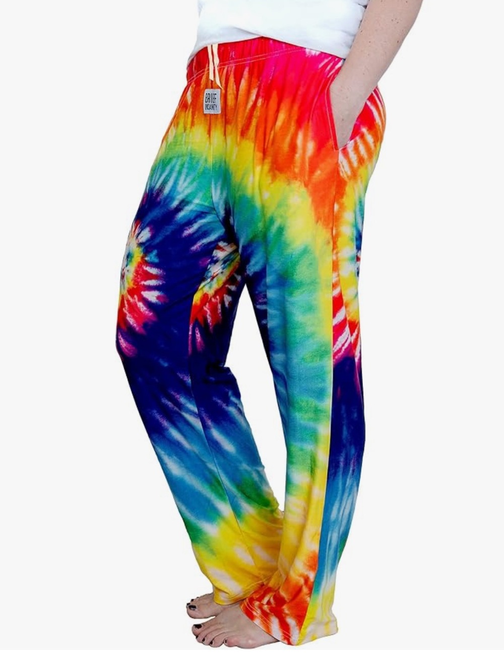 Brief Insanity Tie Dye lounge pants sz XL